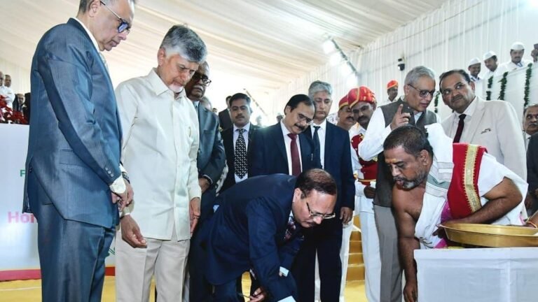 Chief Justice of India Surya Kant laid the foundation stone for the AP Judicial Academy, High Court guesthouse in Amaravati