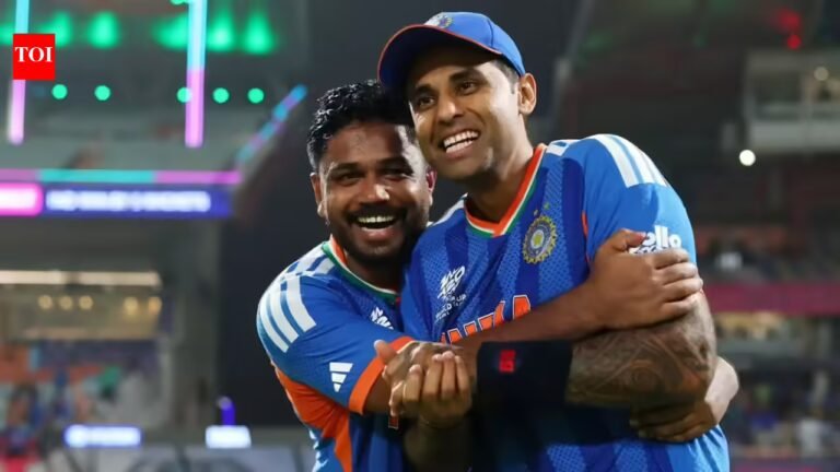 Sanju Samson stops Rinka Singh from walking out with the bat during the West Indies match | Cricket News – The Tech Word News