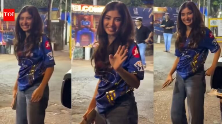 Dhurandhar 2 fame Sara Arjun turns to Wankhede for MI vs KKR – Watch | Cricket News – The Tech Word News