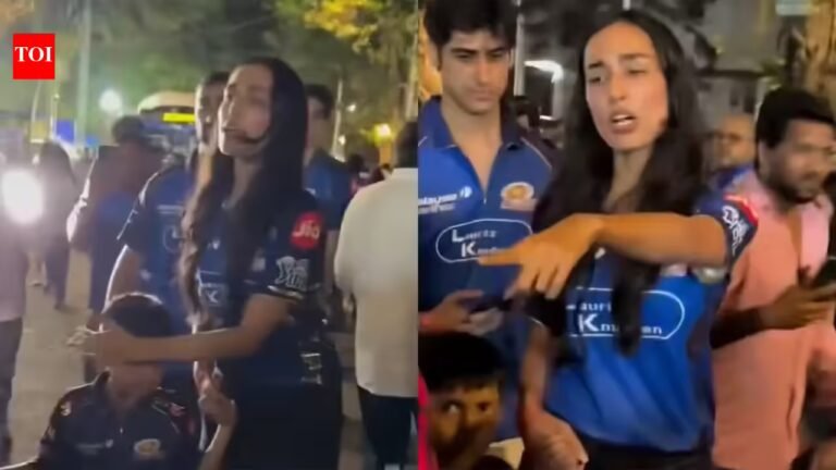 “Agastya, are you alright?” Hardik Pandya’s girlfriend Mahieka Sharma snaps at photographers after Mumbai Indians win – WATCH | Cricket News – The Tech Word News