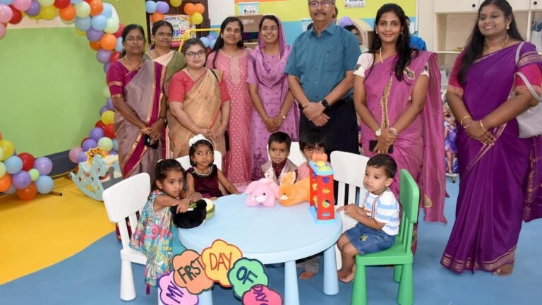 The crèche opens at the Mysuru Divisional Railway Office
