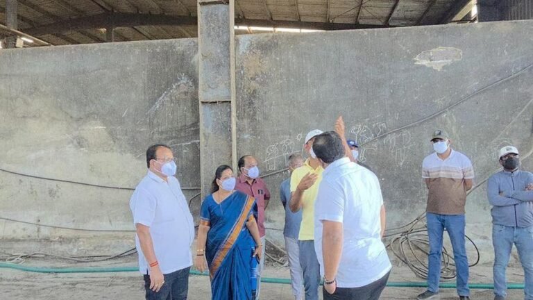 The fire at the garbage dump in Dharwad has finally been put out