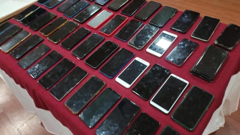 Bengaluru North Division Police recovered 107 stolen mobile phones worth ₹21.4 million
