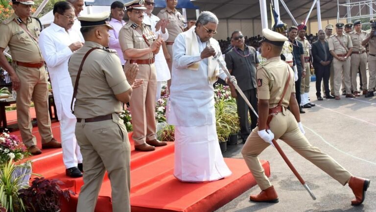 Anil Kumar Thippannavar received several honors at the police sub-inspectors’ awards ceremony
