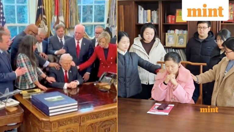 China mocks Donald Trump: The US president’s group prayer at the White House has become a viral joke: “The world is laughing at him” | Today’s news