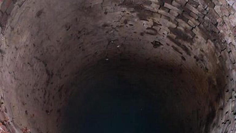 Police rescue a woman from a 25-foot pit in Nagarabhavi