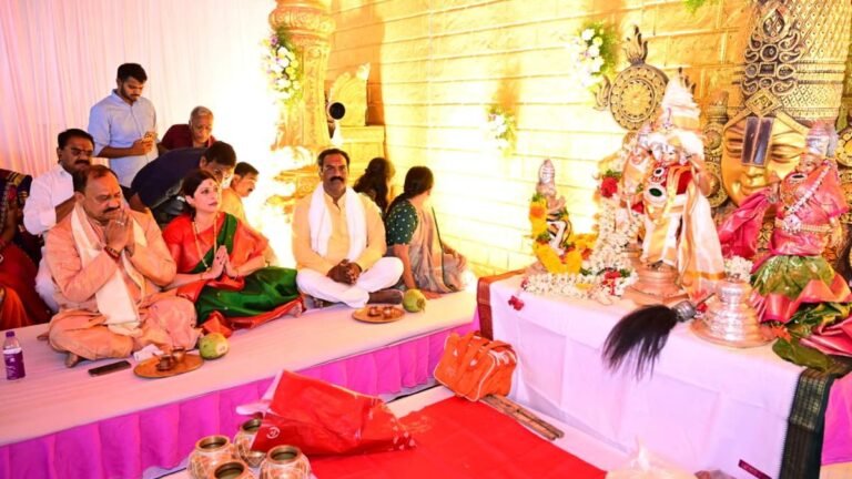 TPCC President participates in Srirama Navami celebrations