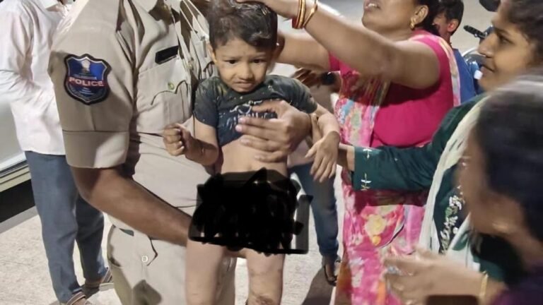 3-year-old boy rescued after going missing near Gandipet temple; they may have been pulled into the bushes by stray dogs, police say