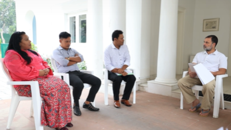 Rahul Gandhi meets tribal leaders opposing Great Nicobar project
