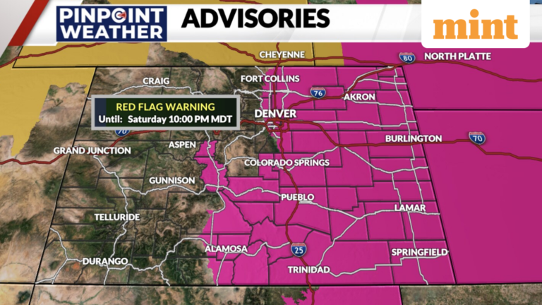 Colorado Weather Alert: Wildfire danger in Denver Saturday, snow Sunday | Today’s news