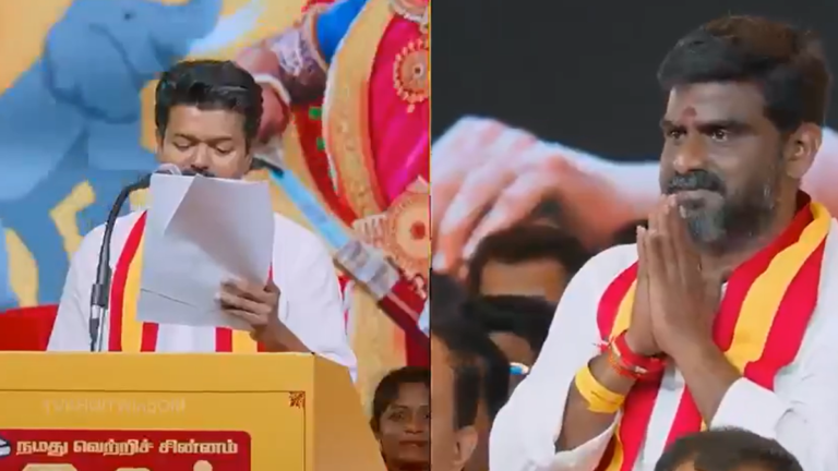 Case booked against TVK candidate in Poonamallee for alleged sexual harassment