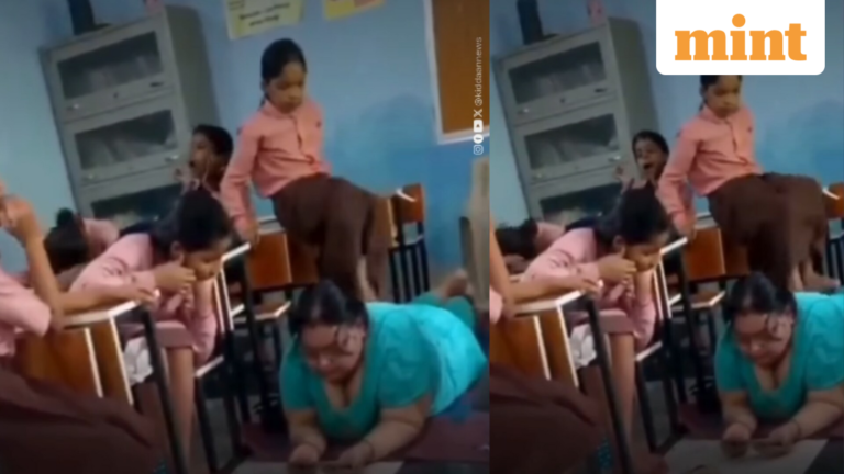 UP teacher gets foot massage from students on camera; says ‘it’s AI’ after pausing | Today’s news