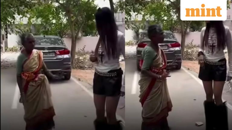 Bengaluru influencer’s street shoot aborted as elderly woman objects to her outfit | Video | Today’s news