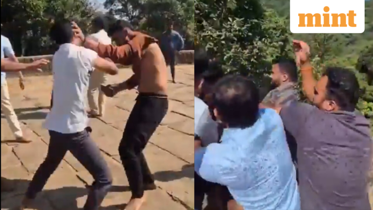 Photographers mugged, cameras smashed during pre-wedding shoot at Karnataka temple for wearing shoes: Viral video | Today’s news