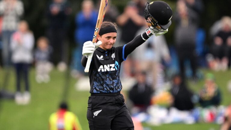 The incredible Amelia Kerr joined Rohit Sharma in the elite club with 2nd T20I century