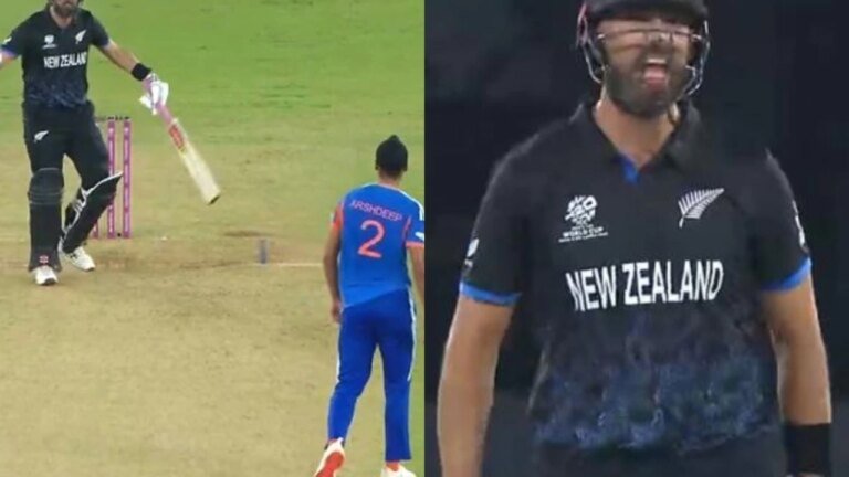 Watch: Arshdeep Singh refuses to apologize after hitting Mitchell, angry Kiwi