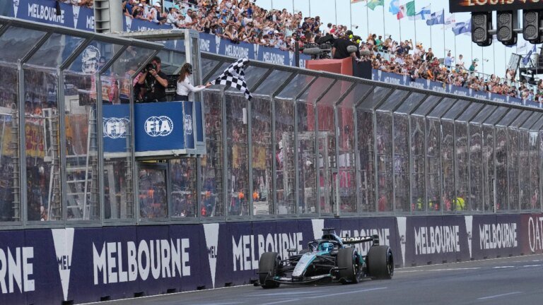 F1 2026: George Russell wins Australian Grand Prix as Ferrari advantage
