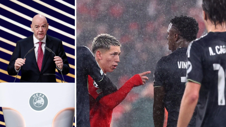 FIFA boss calls for red cards for players who cover mouth after Prestianni racism row