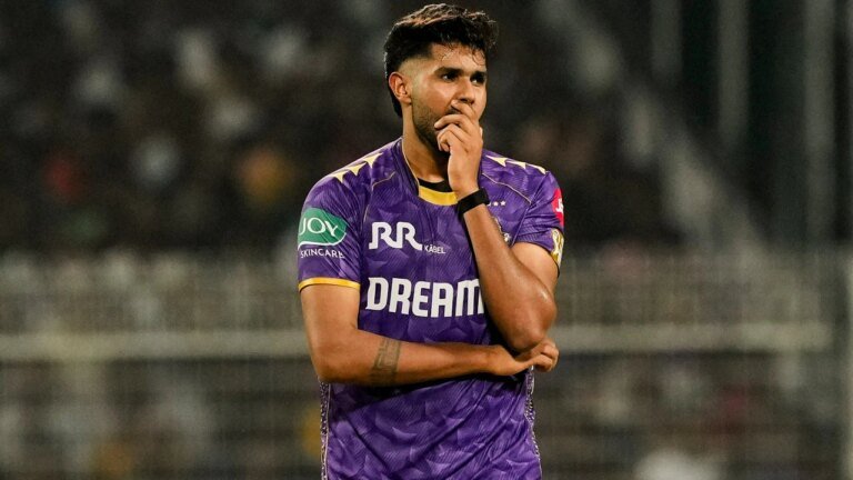Watch: KKR injury fears rise as Harshit Rana seen on crutches, IPL 2026 in doubt