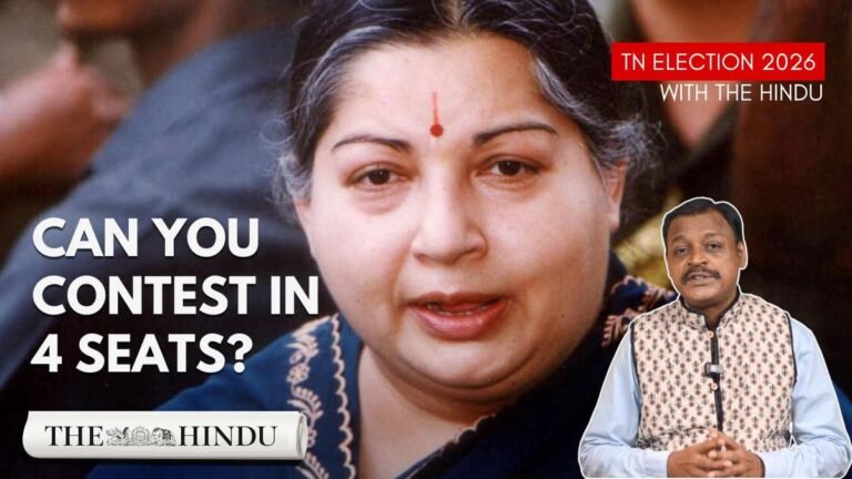 From how many constituencies can a candidate run? | TN elections with Hindus