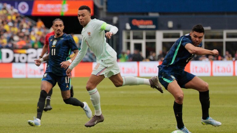 Ancelotti’s Brazil fail first big test, losing to 10-man France ahead of World Cup