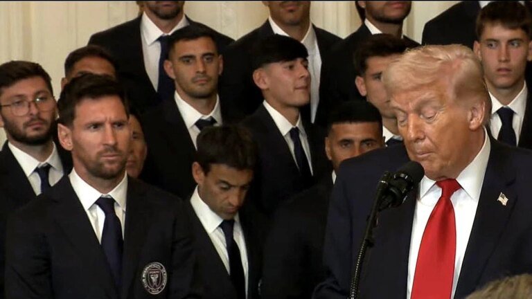 Messi’s visit to Donald Trump turns awkward when the US president mentions Ronaldo