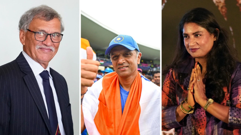 BCCI to honor Rahul Dravid, Roger Binny and Mithali Raj with Lifetime Achievement Award