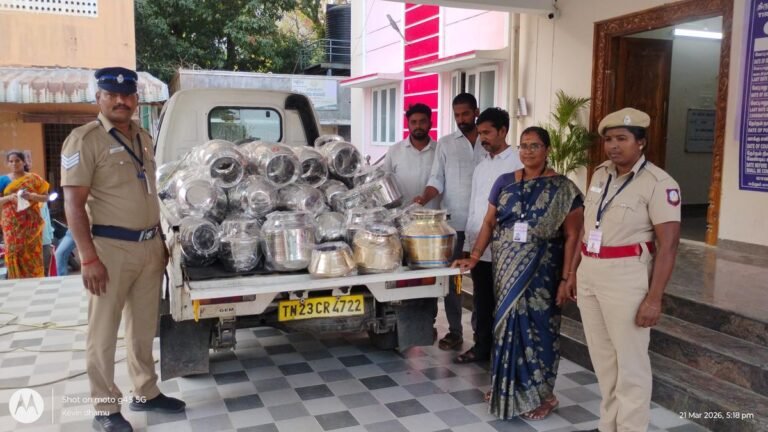 Election officials seize stainless steel utensils, sarees, unaccounted cash in Vellore, surrounding districts