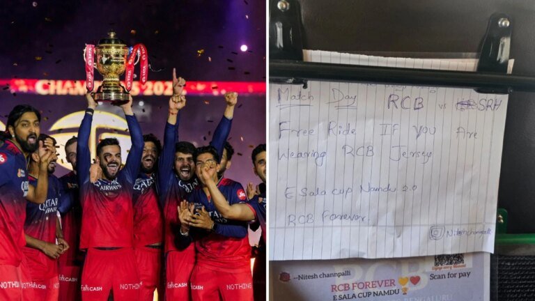 RCB jersey fans get a free ride: Bengaluru auto driver wins hearts ahead of IPL opener