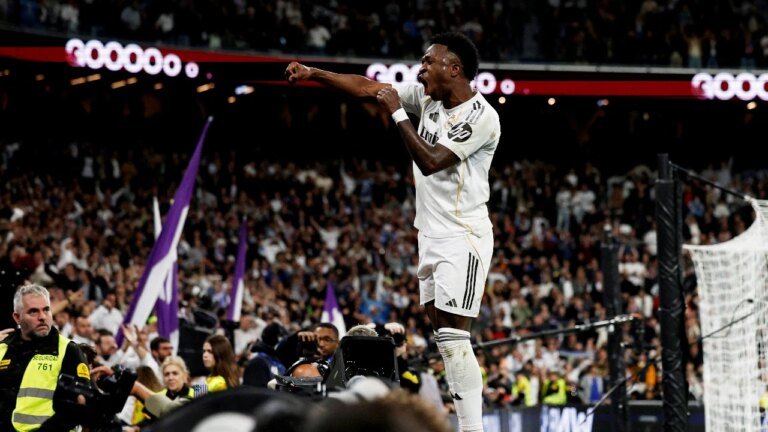 Vinicius jr scored twice as Real Madrid came from behind to beat Atlético Madrid 3-2 in a thrilling LaLiga derby