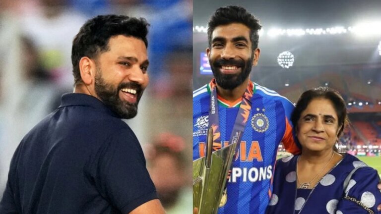 Watch: Rohit Sharma bows to Jasprit Bumrah’s mother after T20 World Cup win