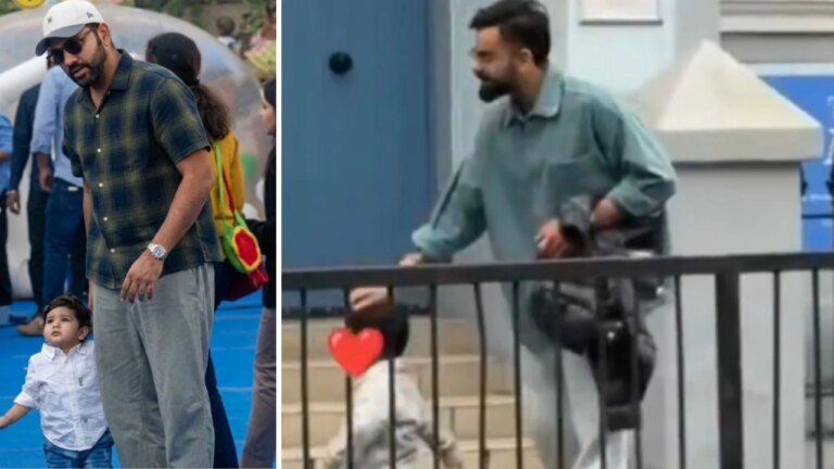 Father time for Ro-Ko: Rohit Sharma, Virat Kohli embrace fatherhood, videos go viral