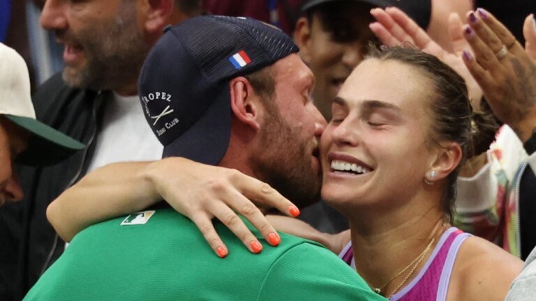 World number one Aryna Sabalenka announced her engagement to her partner Georgios Frangulis