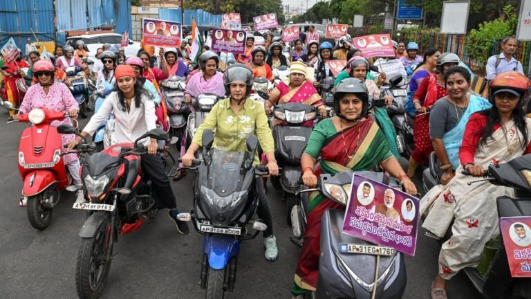 Women bat for 33% reservation Bill, go to Visakhapatnam bike race