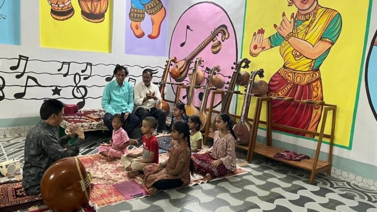 A philanthropist establishes a music and dance school in Vizianagaram