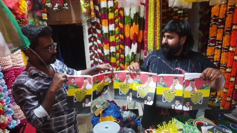 Tamil Nadu Elections 2026: Election Fever Rises as Sales of Political Merchandise Peak