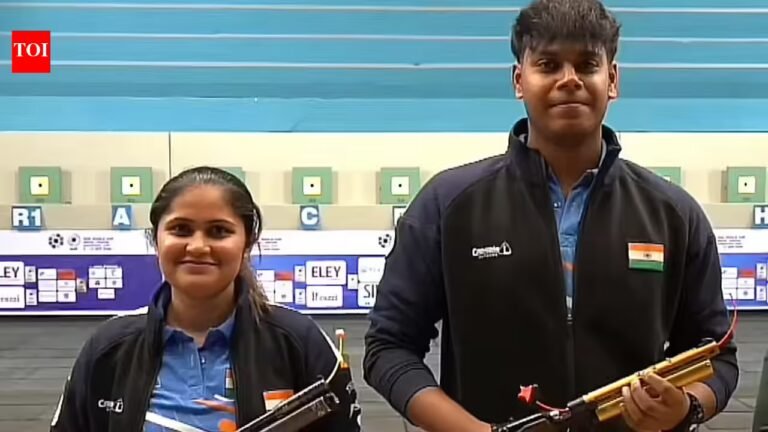 ISSF World Cup: Palak, Mukesh Nelavalli win 10m air pistol mixed team gold with world record | More Sports News – The Tech Word News