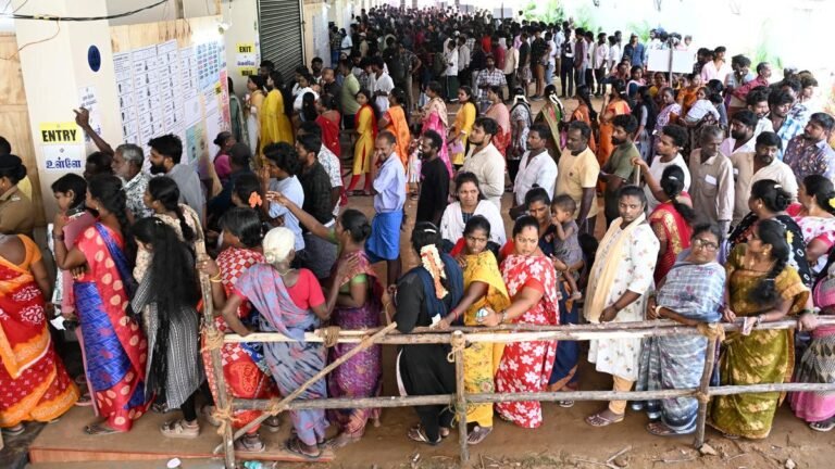 The increase in voter turnout in Tamil Nadu followed spatial patterns