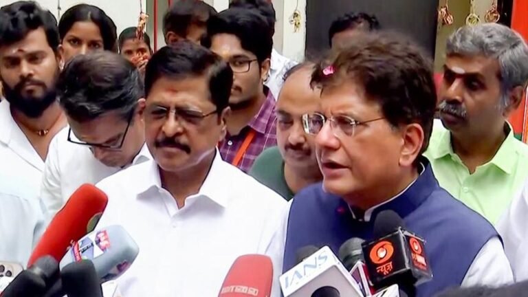 TN Assembly Elections: Why are you not implementing Centre’s plans, Piyush Goyal asks MP Stalin