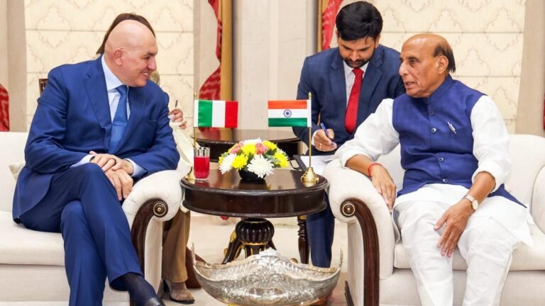 Rajnath Singh asks Italy to avoid sharing defense technology with Pakistan