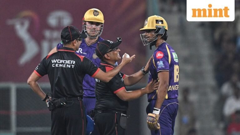 Angkrish Raghuvanshi gone or not? KKR batter controversially issued during LSG vs KKR for obstructing the pitch | Today’s news
