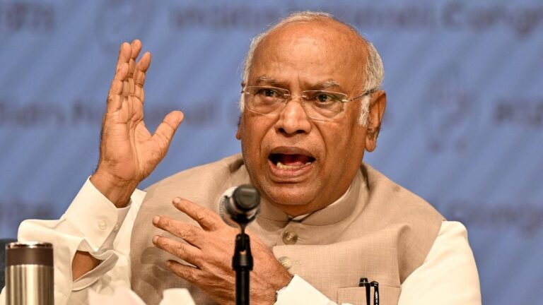 Govt rushes implementation of women quota law for political mileage: Kharge to PM