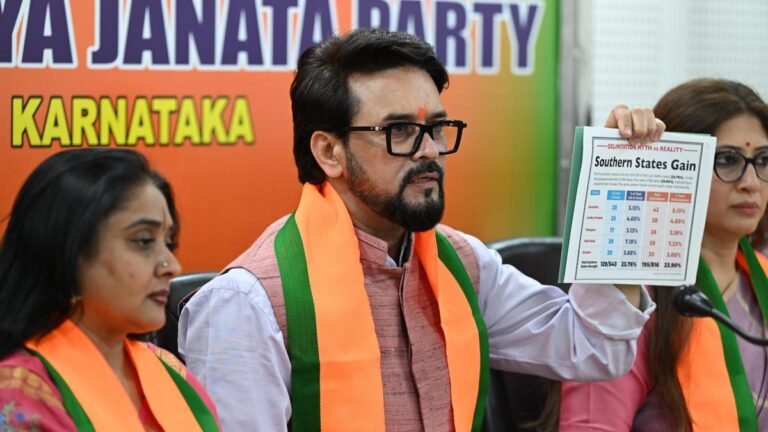 Combined representation of southern states to increase from 23.76% to 23.90% in LS after delimitation, says Anurag Thakur