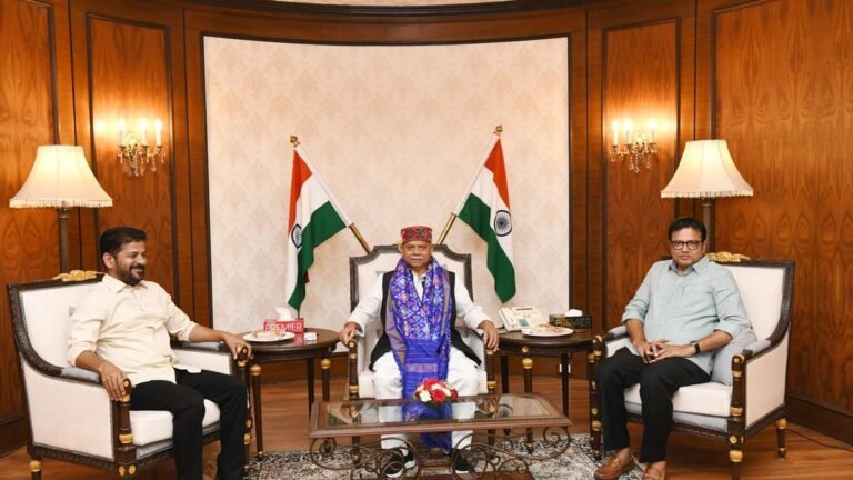 Telangana CM Revanth meets Governor, seeks approval of Kodandaram and nomination of Azharuddin as MLC