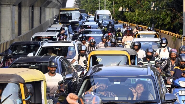 The double-decker cuts time for ORR commuters and interferes with Aurobindo Marg traffic