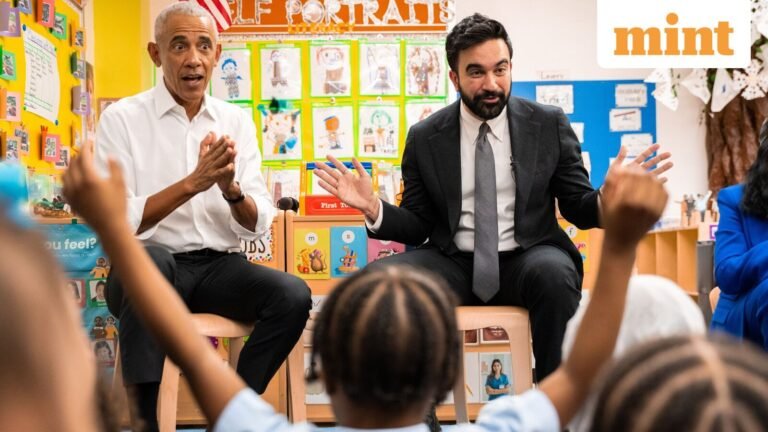 WATCH | Obama and Mamdani go “squeeze, squeeze” and sing along with “Wheels on the Bus” in the Bronx with preschoolers | Today’s news