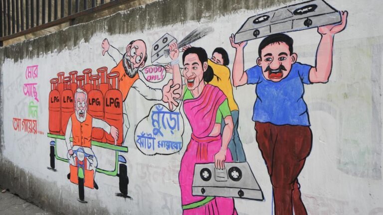 West Bengal Election 2026: Candidates scrub dishes, fry fritters to win votes