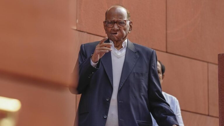 Sharad Pawar hospitalized, will not vote in tomorrow’s Baramati assembly poll