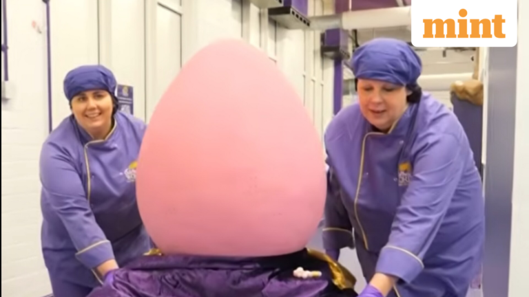 The world’s largest Cadbury Mini Egg, known as the ‘Mega Mini Egg’, unveiled at Easter | Today’s news