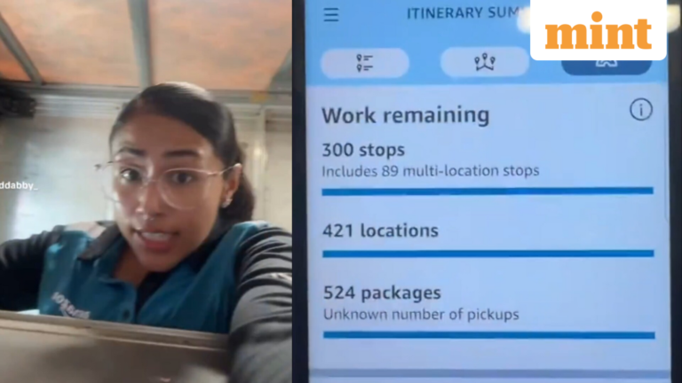 ‘Over 500 packages in one shift’: Amazon driver shares what ‘normal’ route looks like, sparks debate | Today’s news